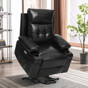 Polar Aurora Power Lift Chair for Elderly,Electric Recliner Chair with Vibrating Massage & Heating,Living Room Chair with Thickened armrest,USB Ports,2 Cup Holders