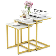 C-Shaped Nesting Tables, Set of 3