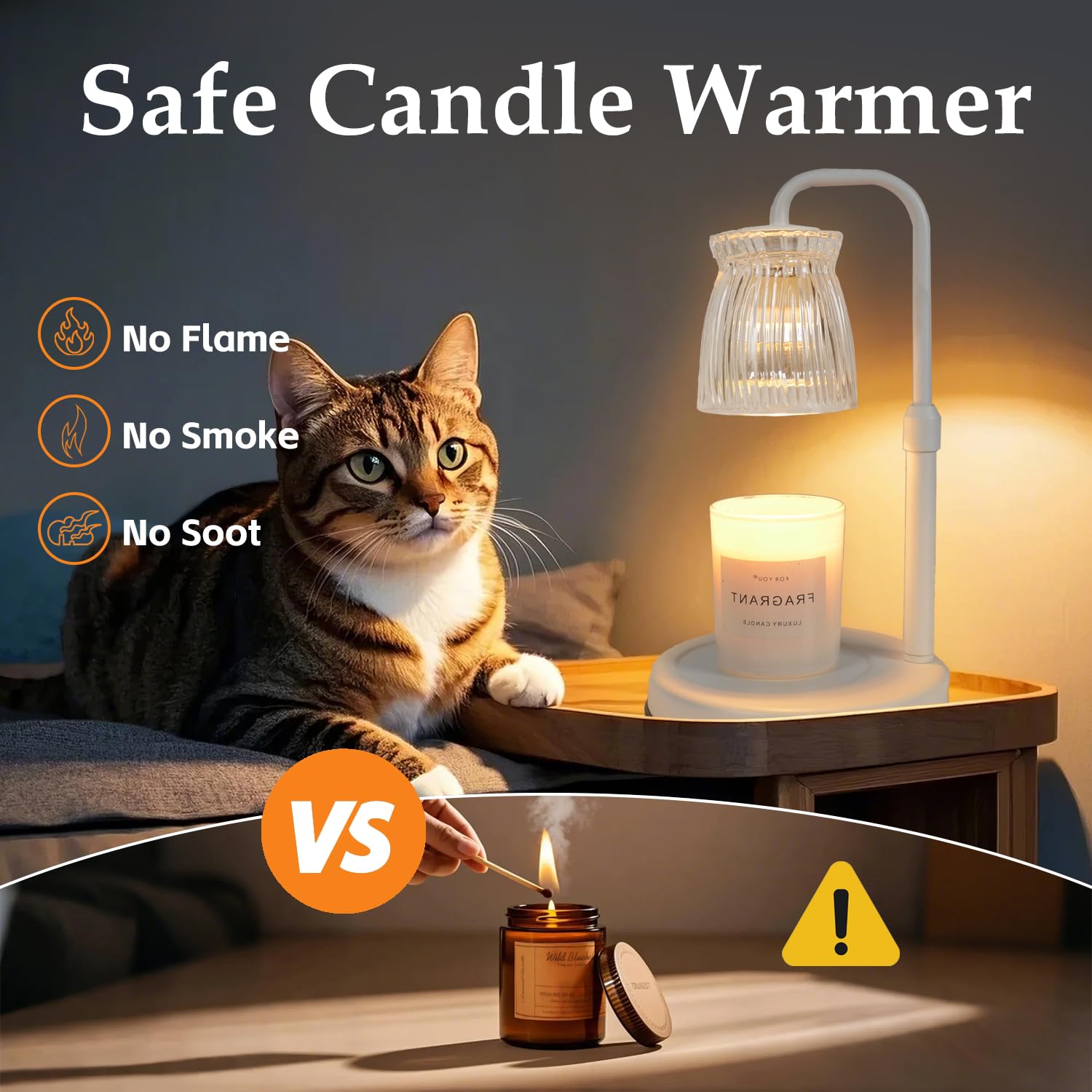 Candle Warmer Lamp with Timer & Dimmer