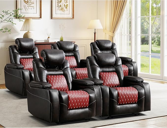 Power Recliner Chair with Adjustable Headrest