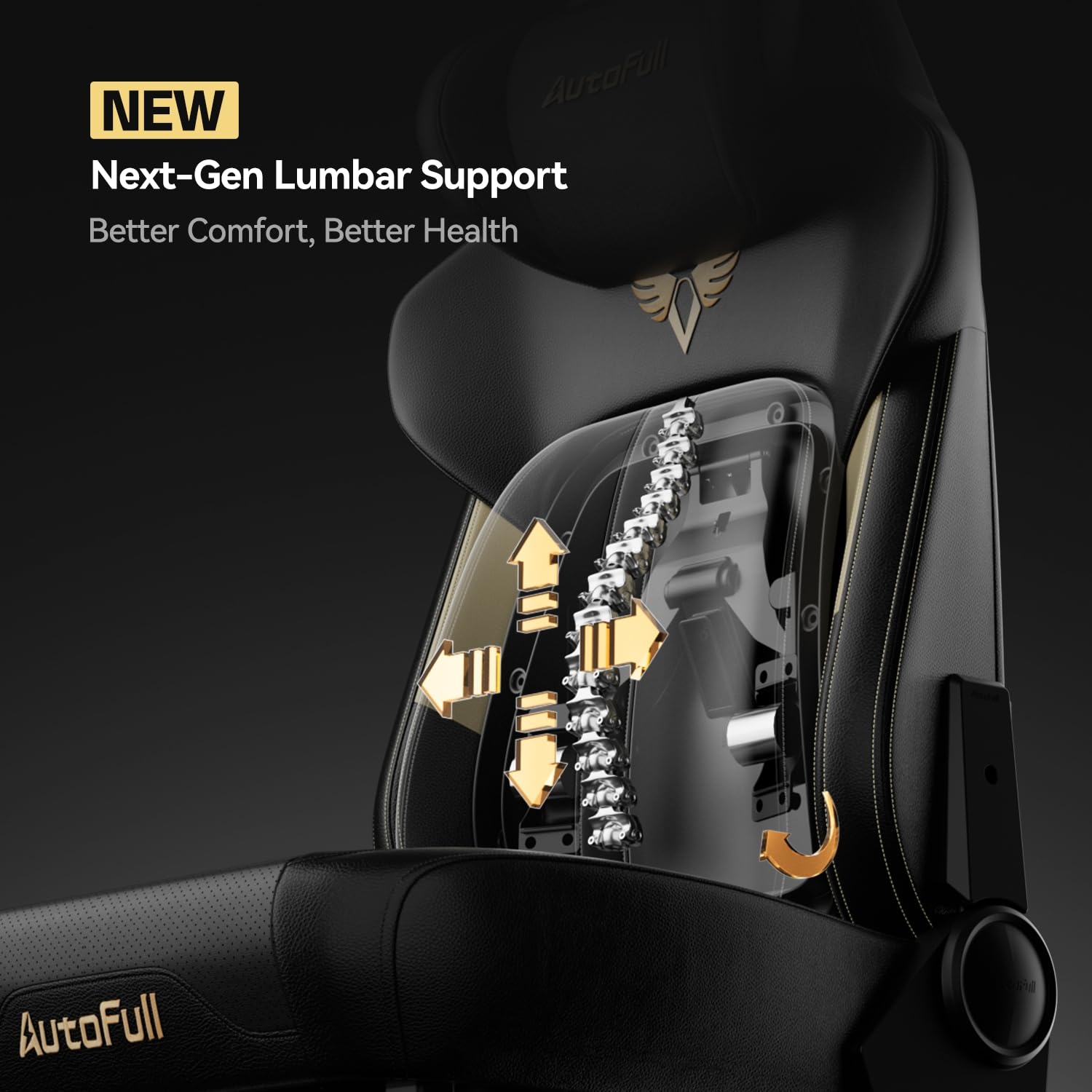 Ergonomic Gaming Chair with Dynamic Lumbar Support