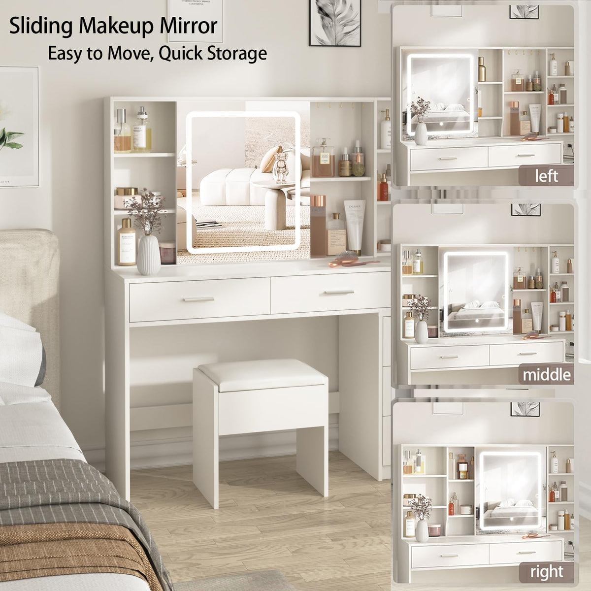 White LED Makeup Vanity