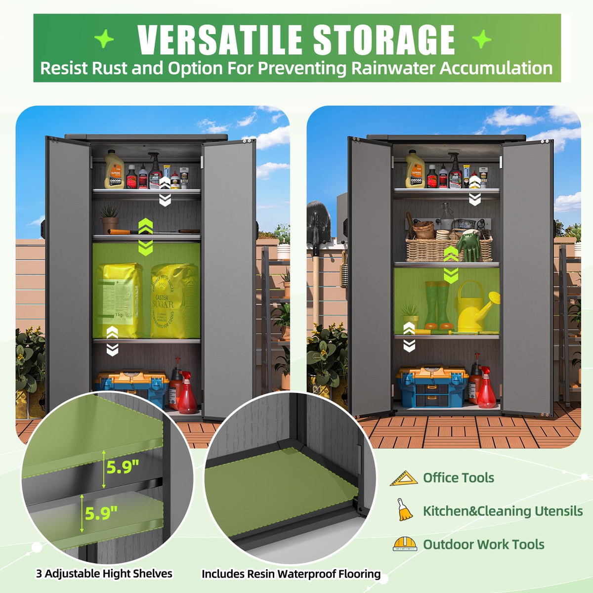 Resin Outdoor Storage Cabinet