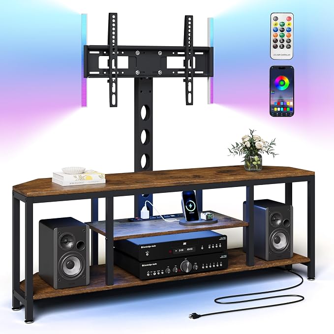 LED TV Stand with Swivel Mount