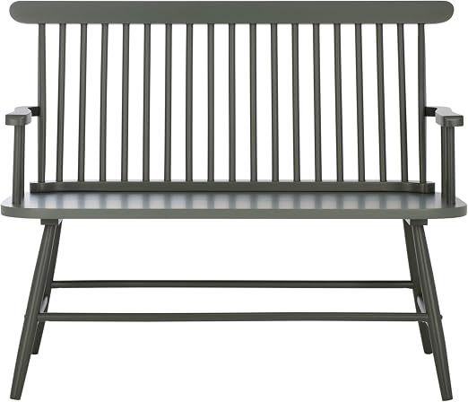 Sage Green Wood Spindle Back Bench