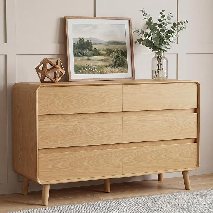 Walnut 5-Drawer Dresser