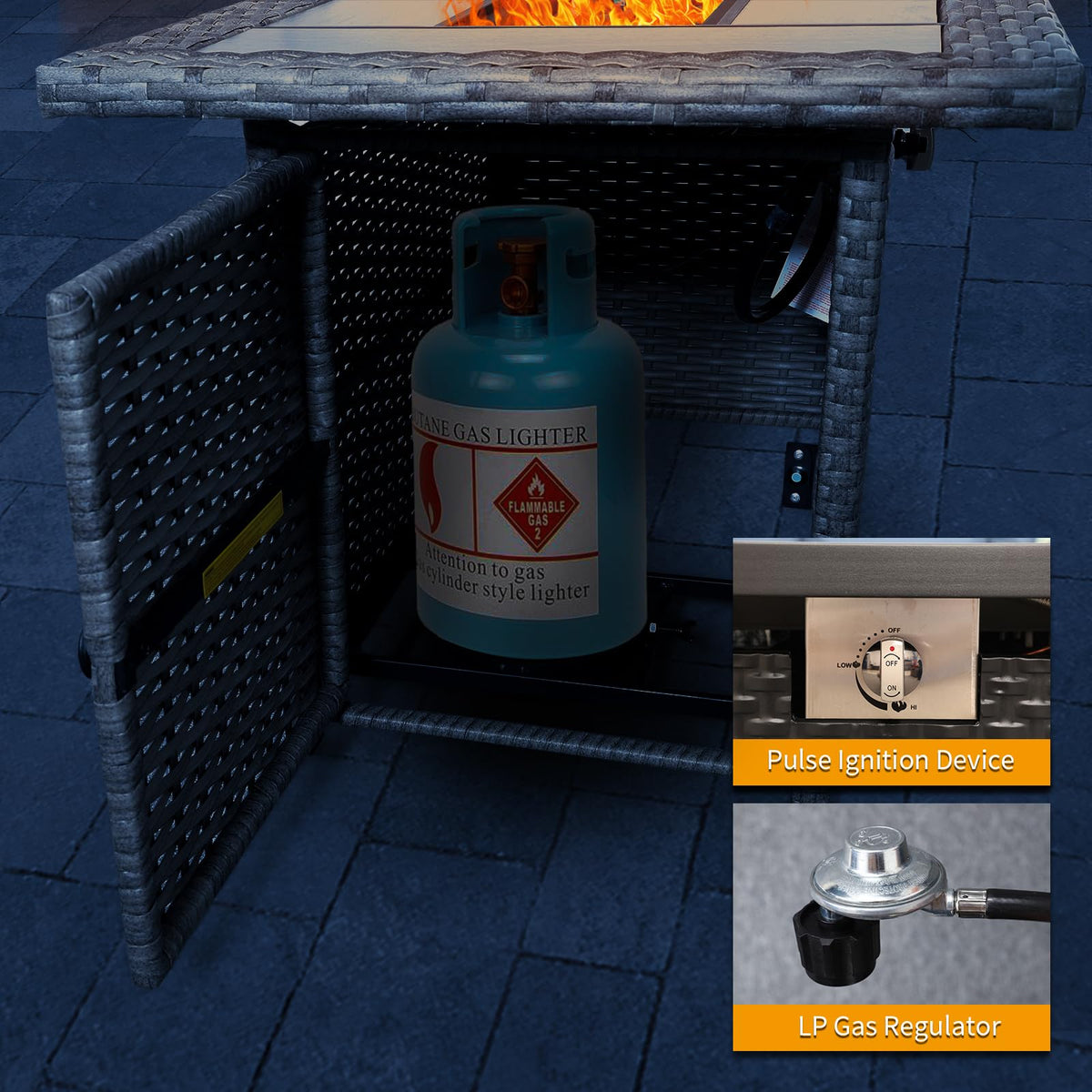 Propane Fire Pit Table
