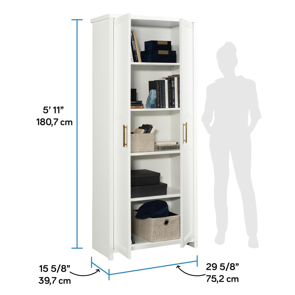 White Shaker Storage Cabinet
