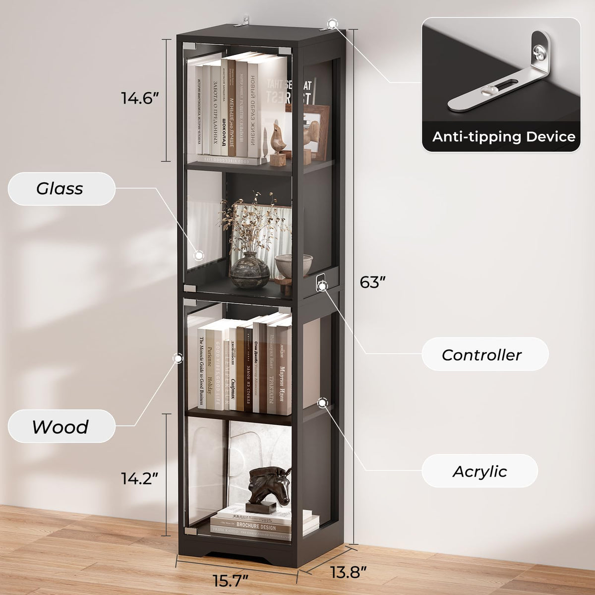 LED Glass Display Cabinet