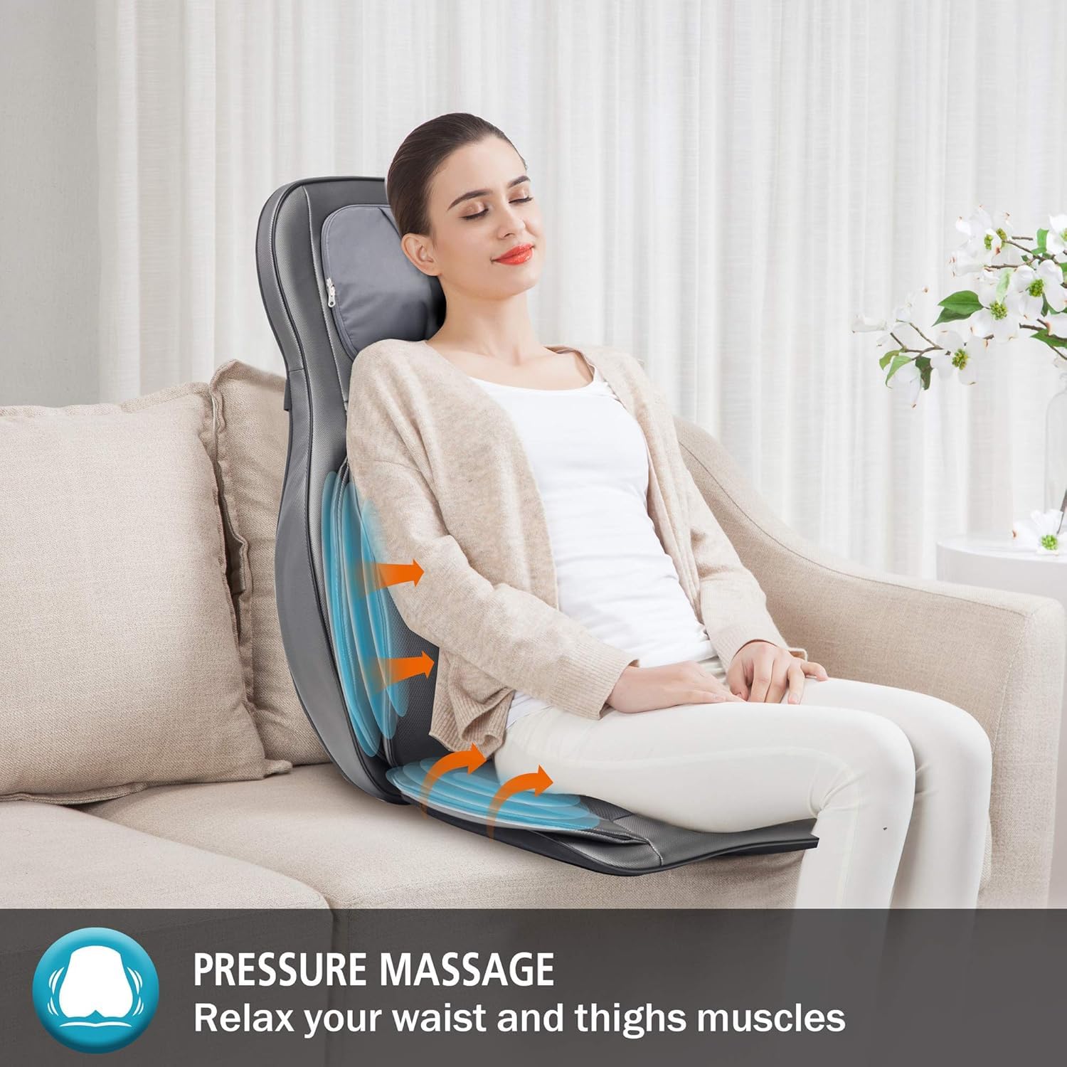 Shiatsu Neck & Back Massage Chair Pad