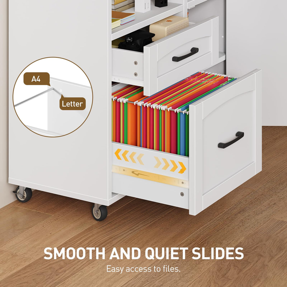 2-Drawer Mobile File Cabinet