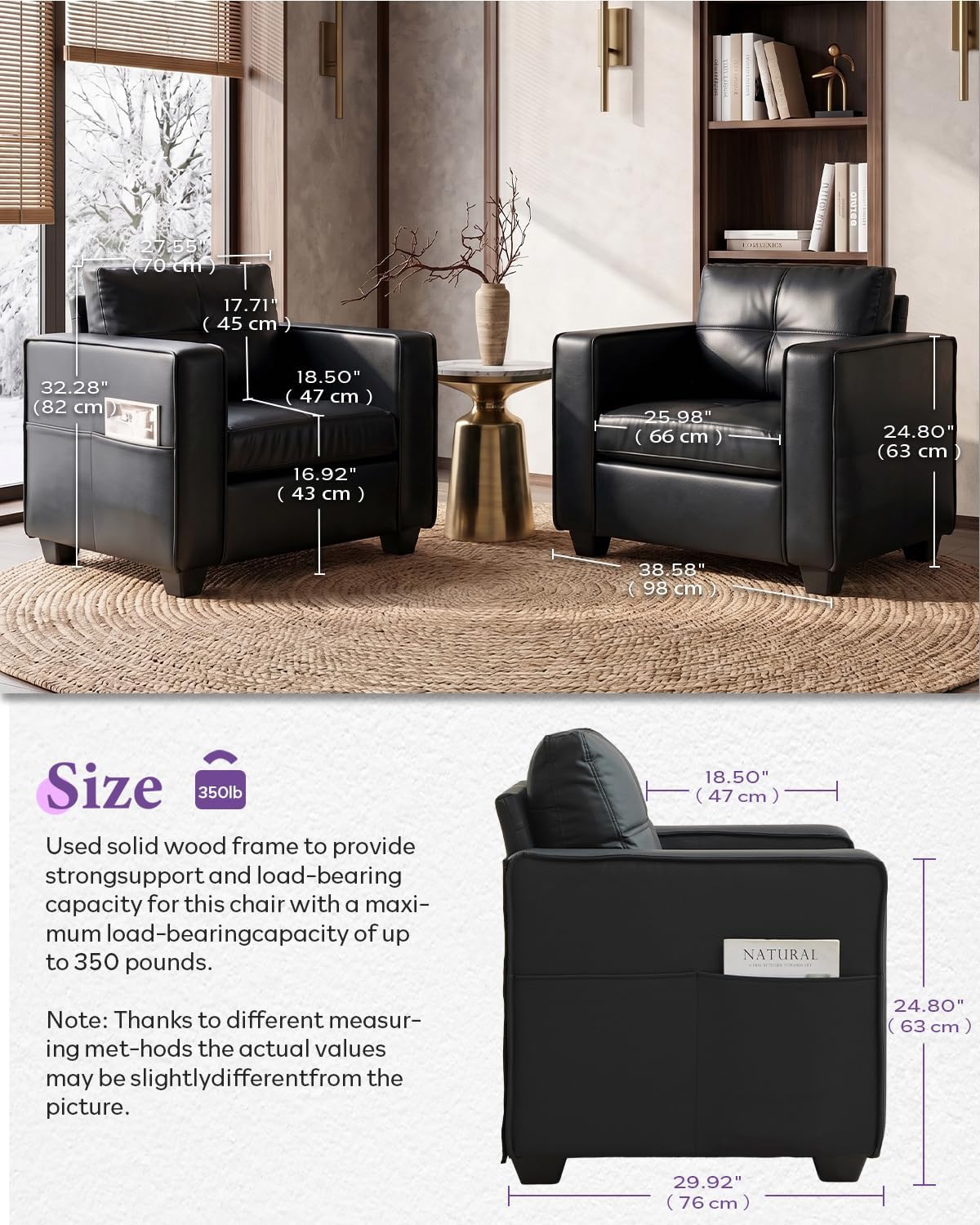 Faux Leather Sofa Set