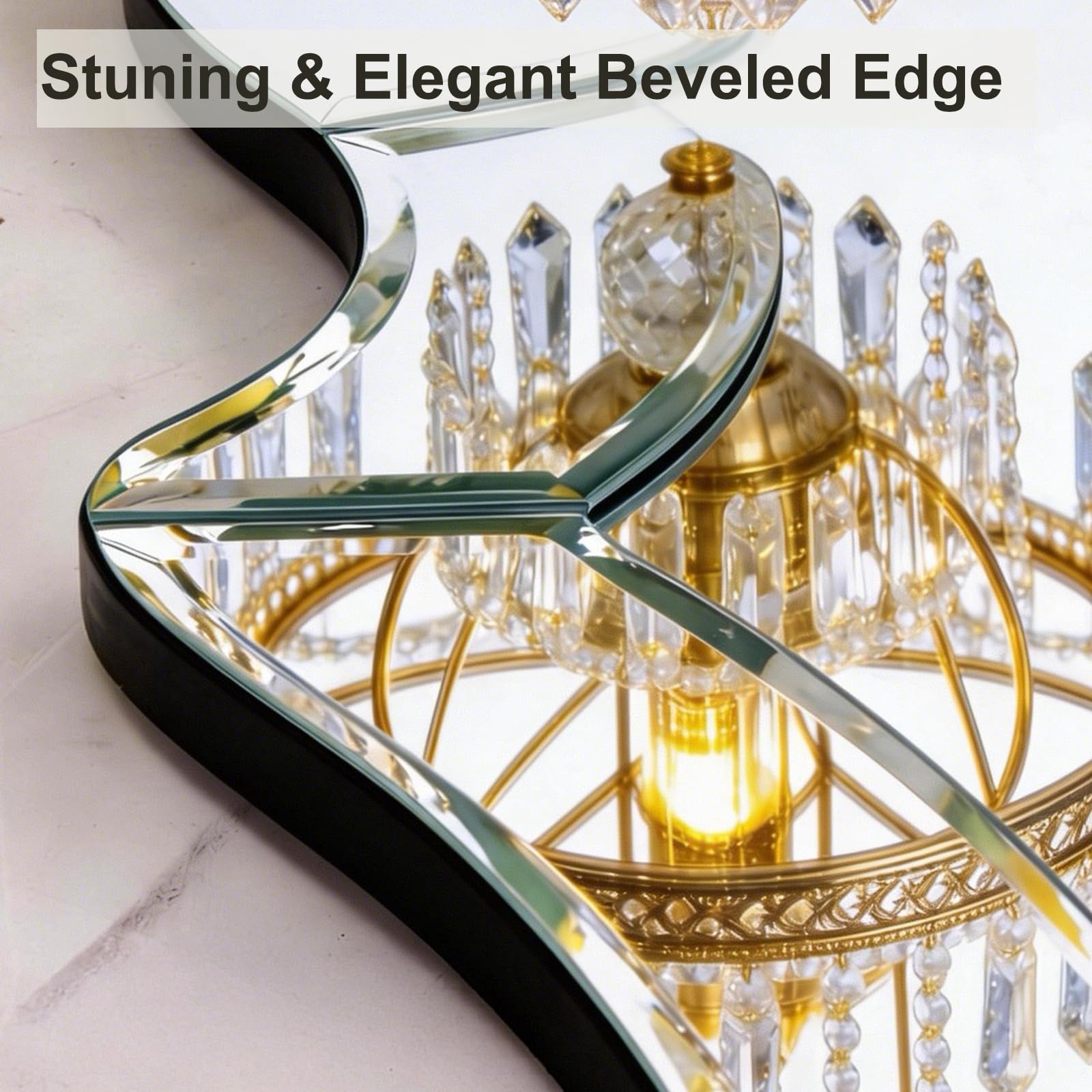 Scallop Beveled Wall Mirror