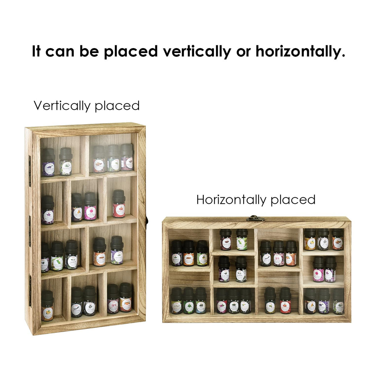 Wall-Mounted Wood Display Case