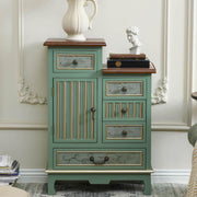 Vintage 5-Drawer Accent Cabinet