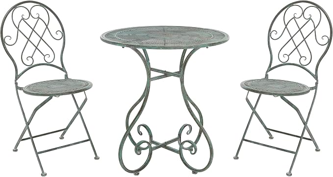 3-Piece Metal Patio Bistro Set