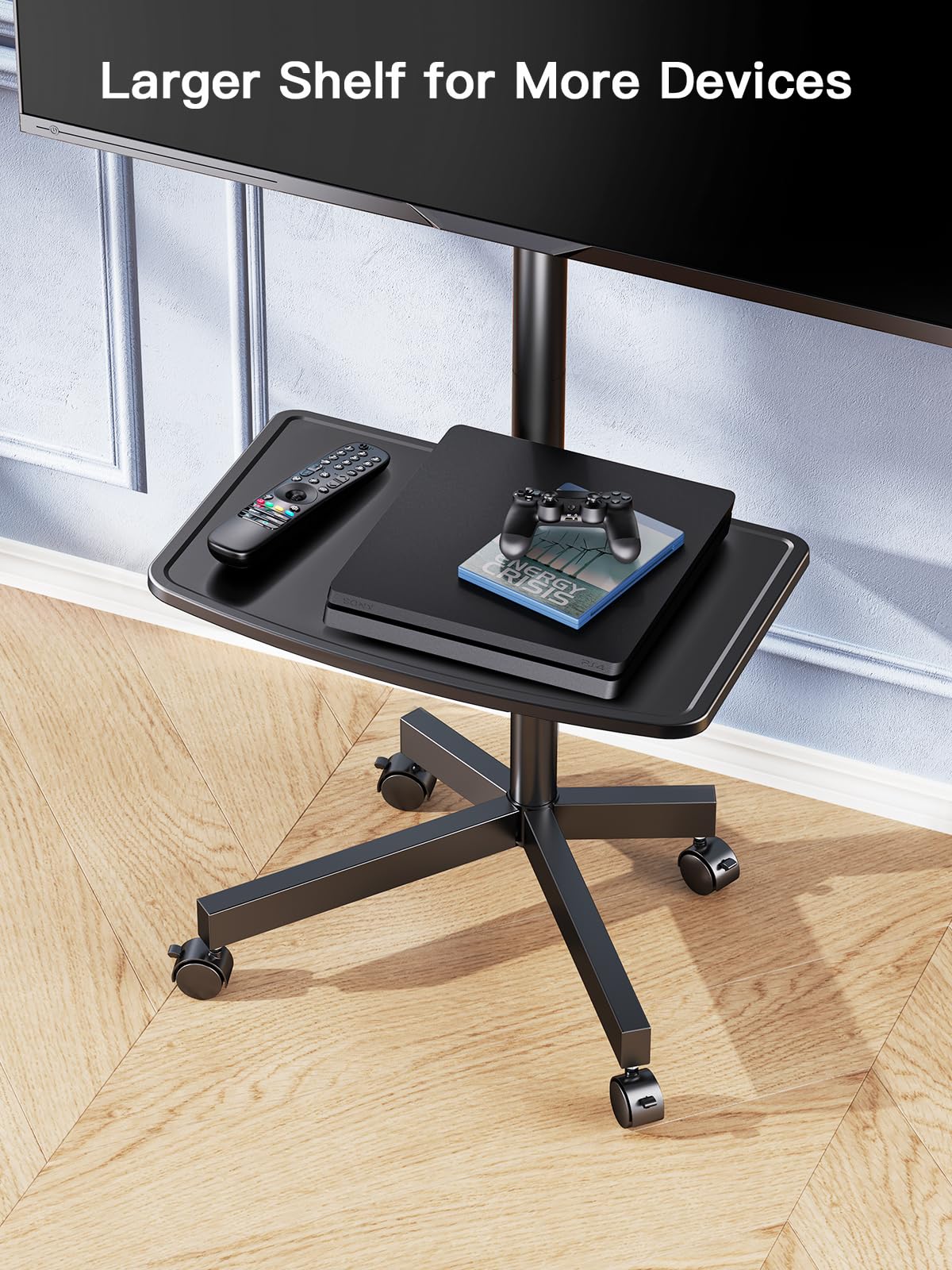 Mobile TV Stand on Wheels for 23–65 Inch TVs