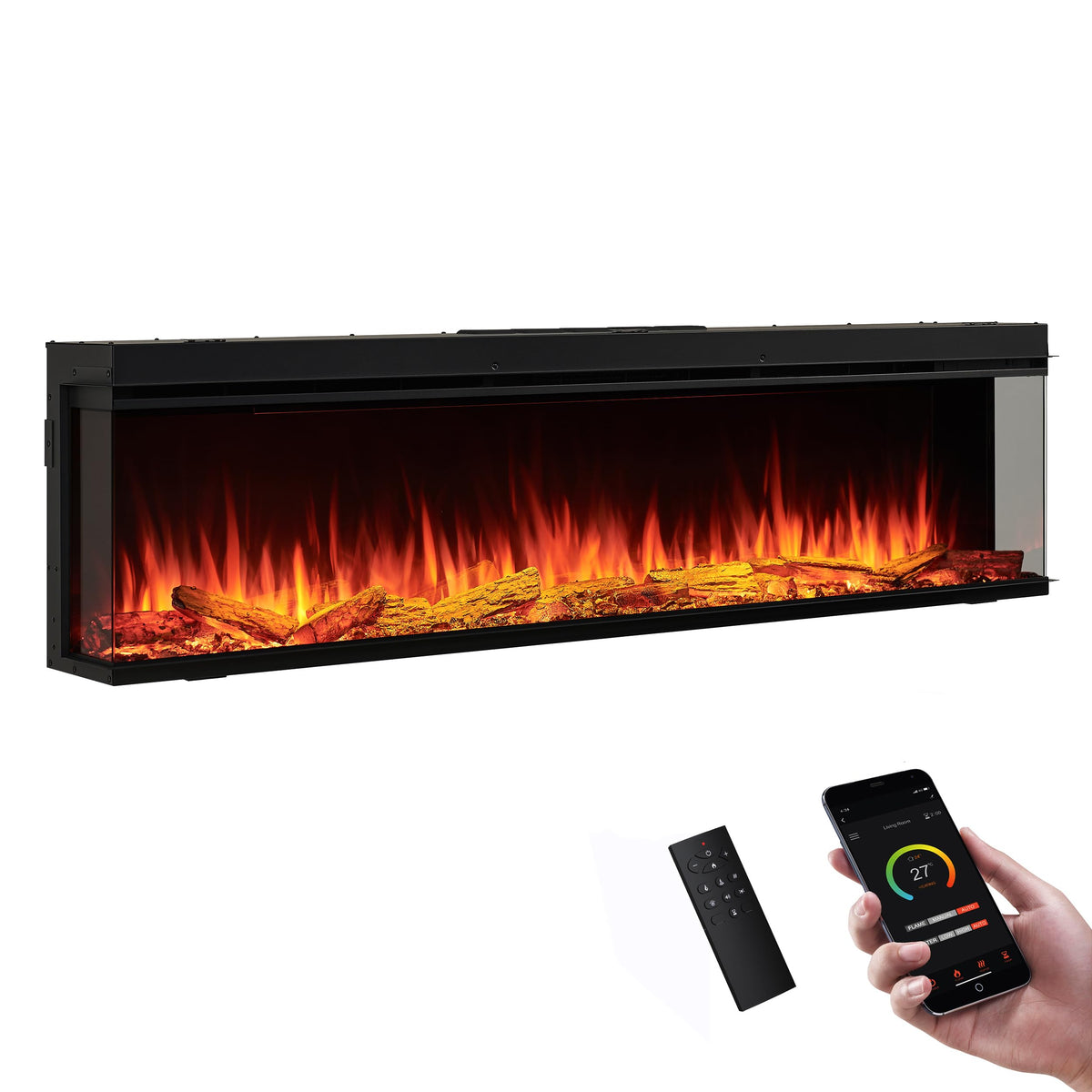 Smart Built-In Electric Fireplace