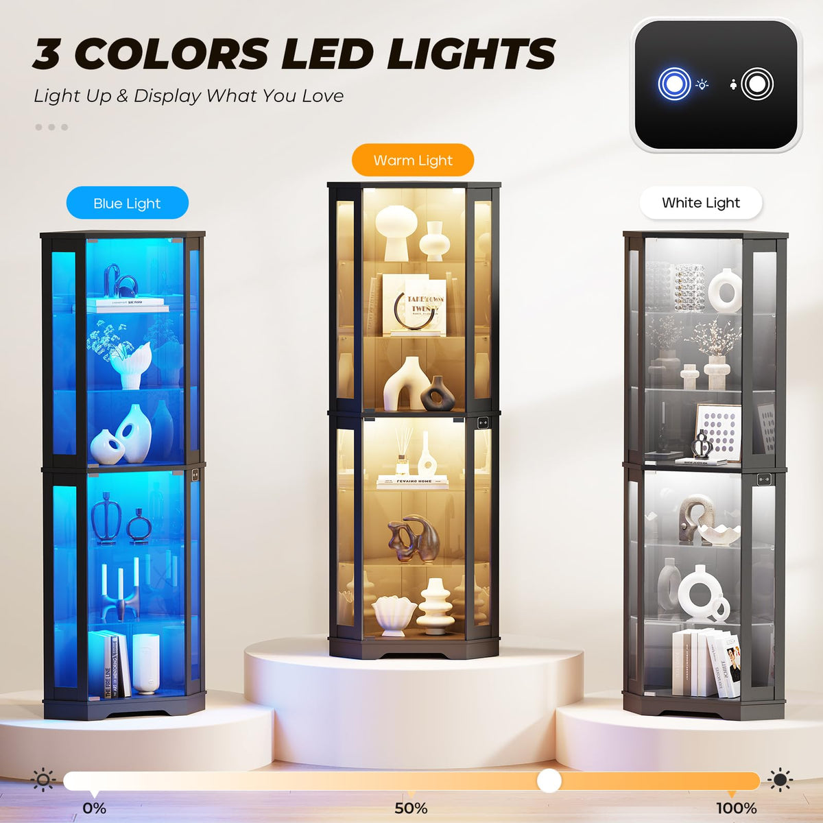 Corner LED Display Cabinet