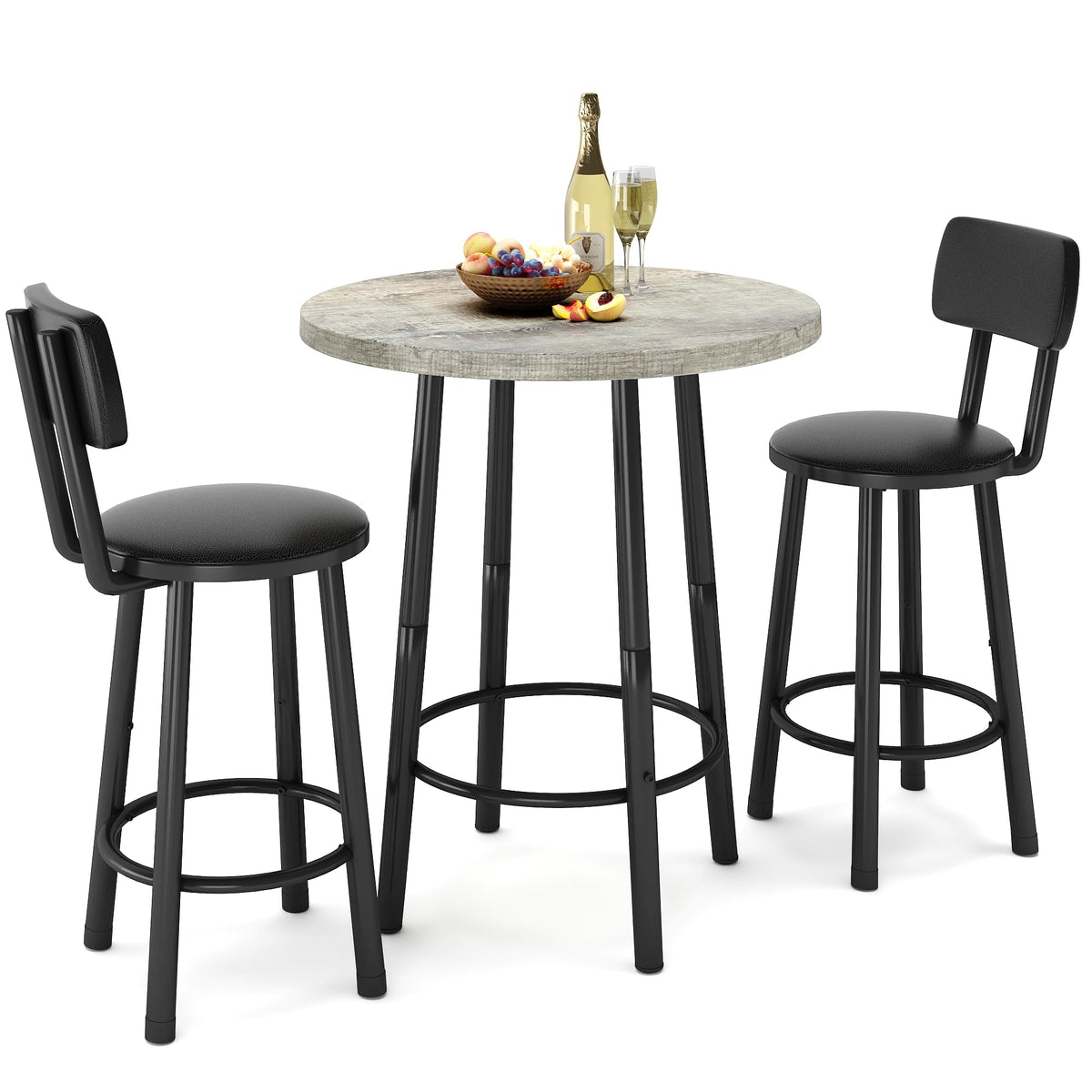 3-Piece Modern Pub Table Set