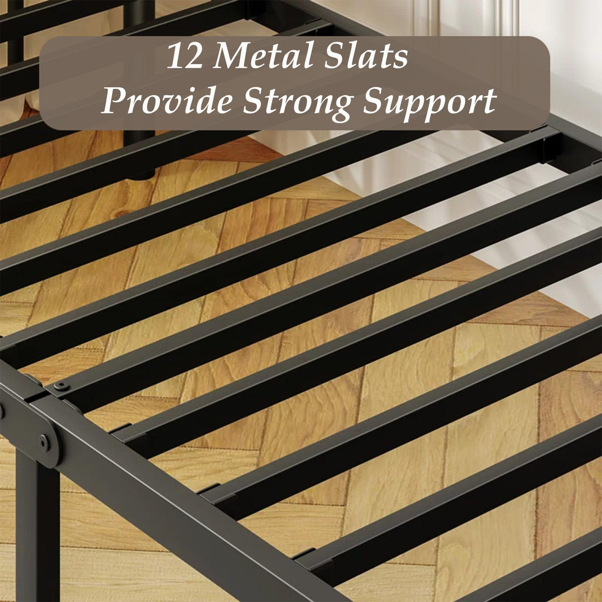 Black Twin Metal Daybed Frame