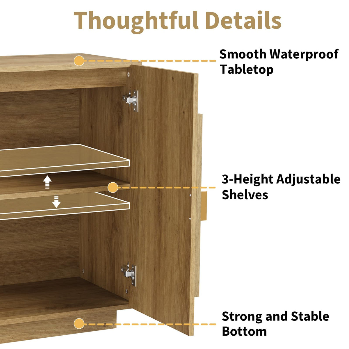 Arched Door Buffet Cabinet