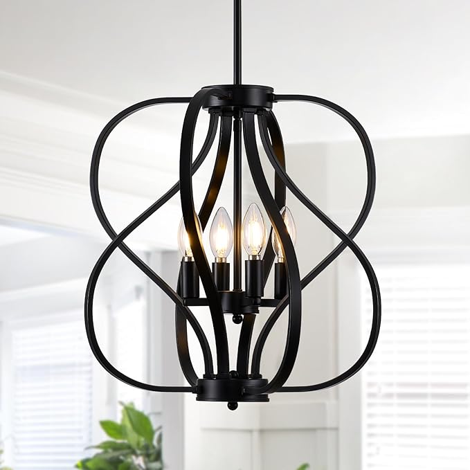 4-Light Modern Farmhouse Chandelier