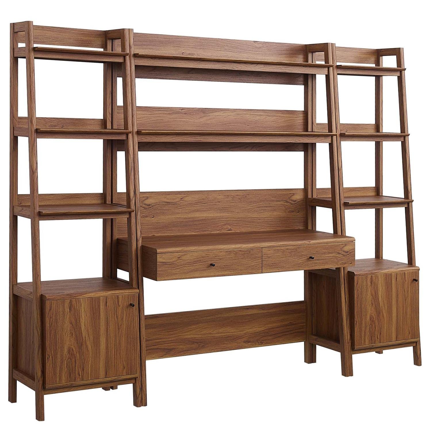 3-Piece Office Desk & Bookshelf Set