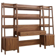 3-Piece Office Desk & Bookshelf Set