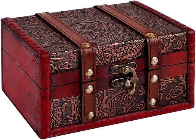 Small Decorative Wooden Treasure Chest