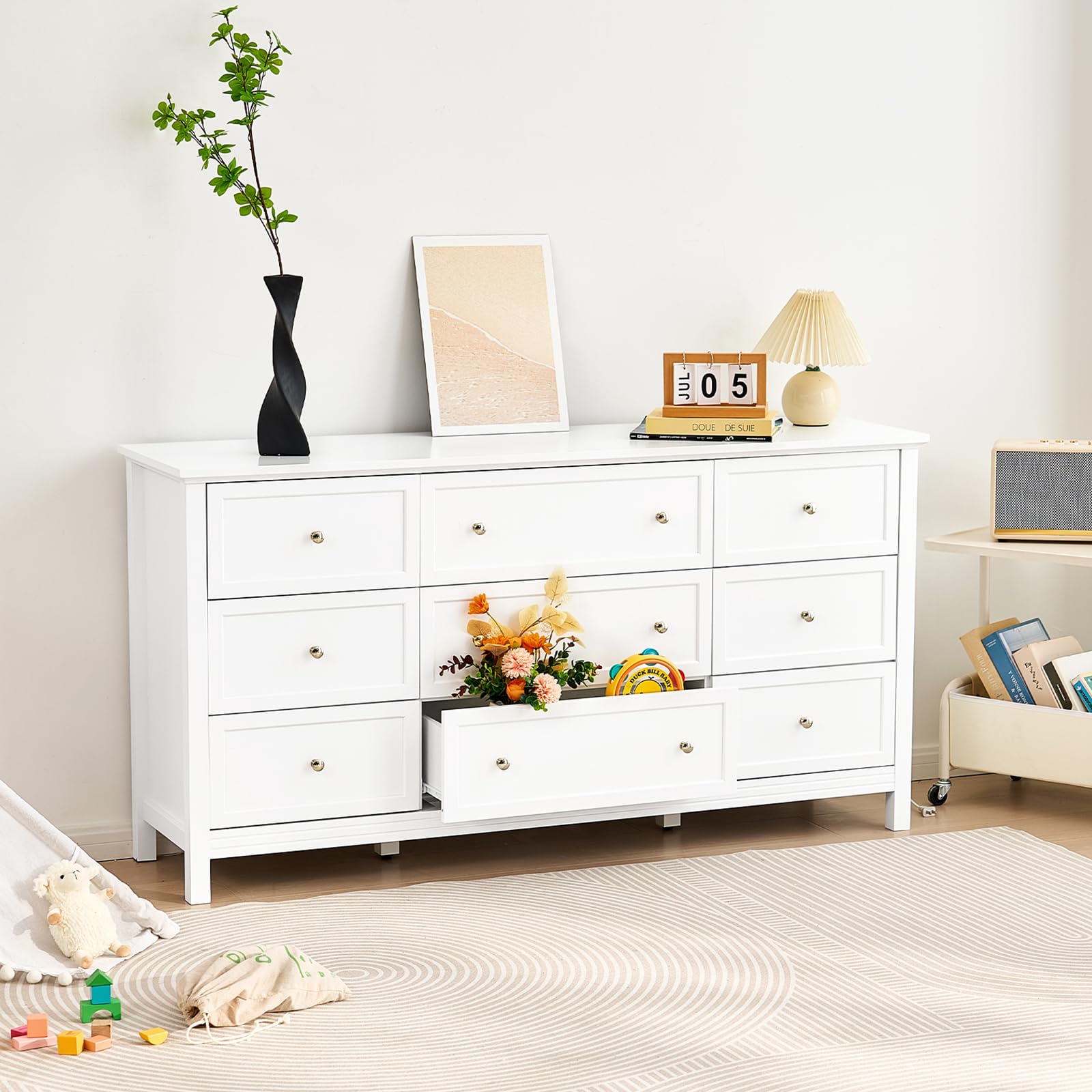 9-Drawer Dresser with Anti-Tip Device