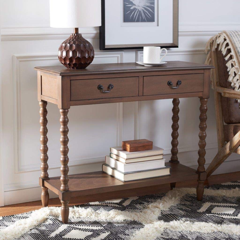 2-Drawer Wood Console Table