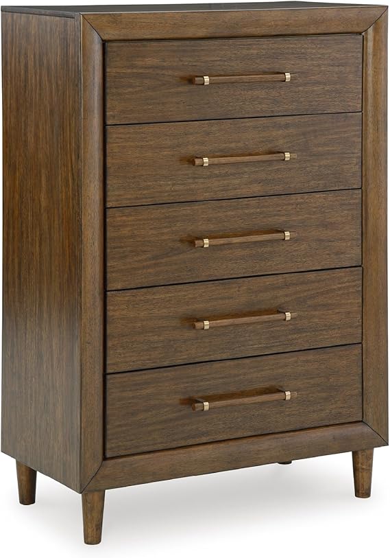 6-Drawer Dresser with Round Tapered Legs