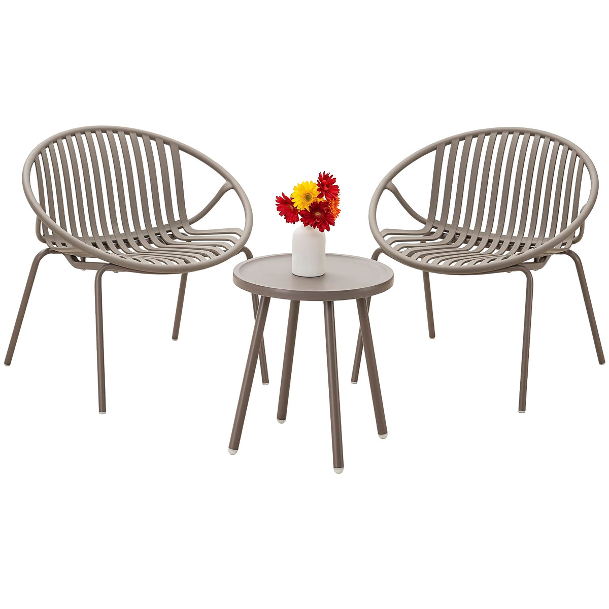 Grey Outdoor Bistro Set