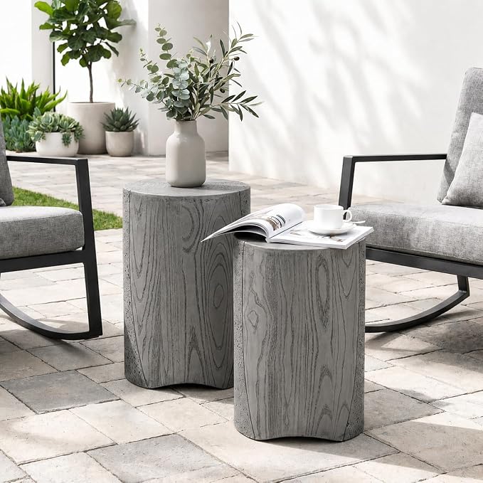 Nesting Patio Side Tables, Set of 2