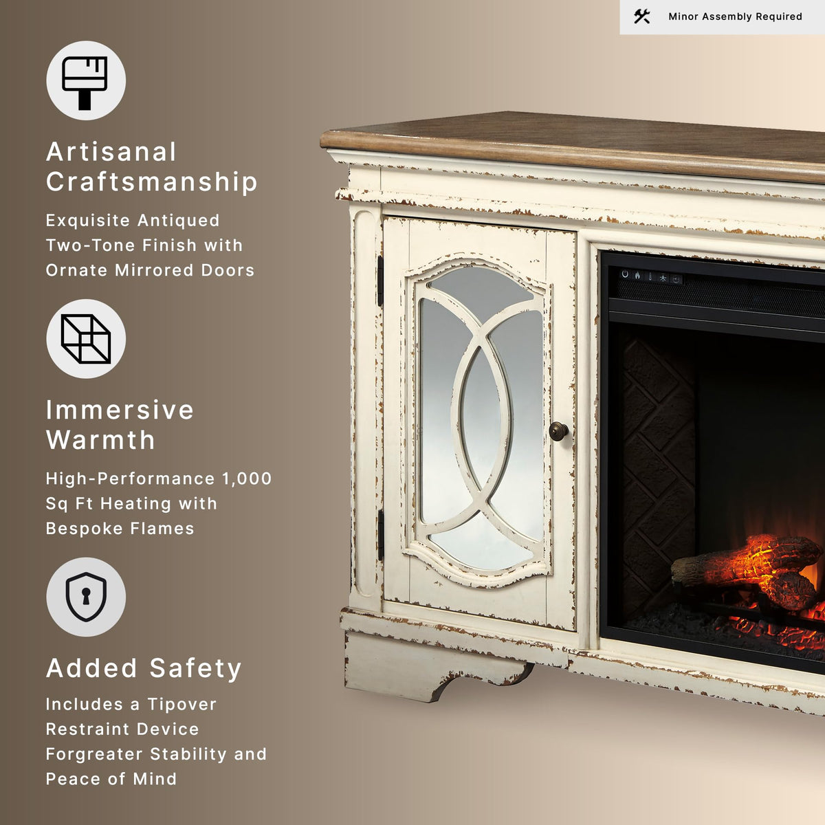 Electric Fireplace TV Stand