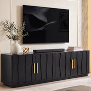 Black Fluted TV Stand