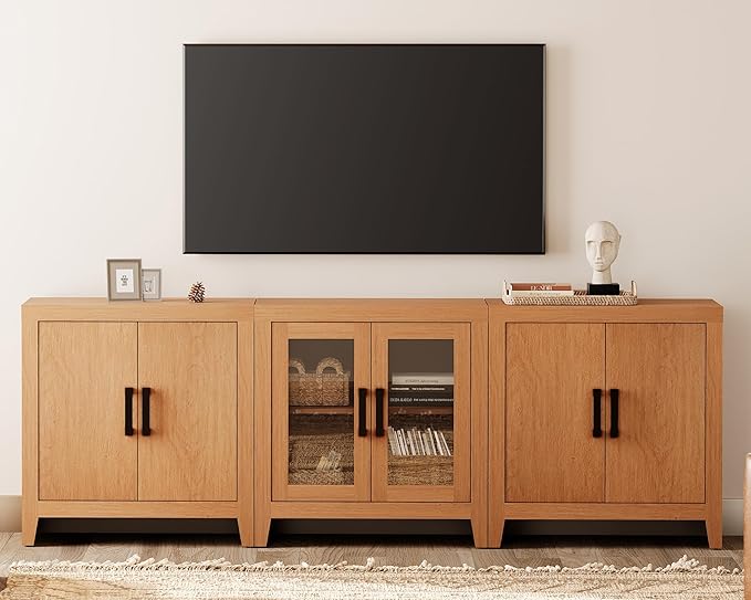 3-Piece Modular Farmhouse TV Stand