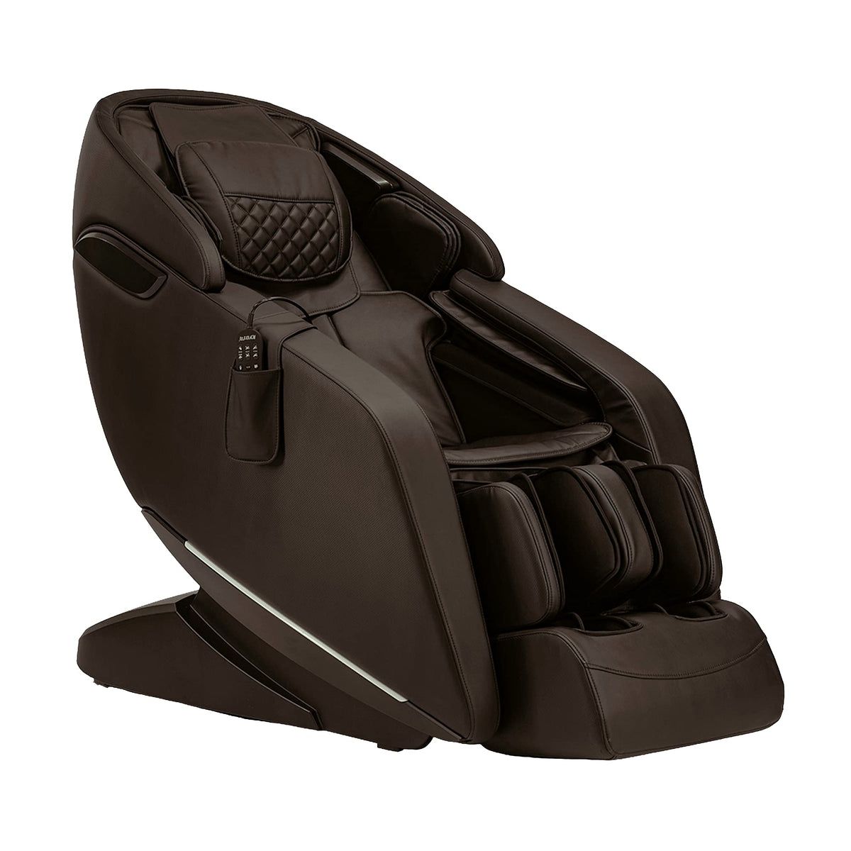 Kyota Genki M380 Full Body Massage Chair, 360° 4-Node Massage Mechanism, Intelligent Voice Command, Total Calf Kneading & Oscillation, Zero Gravity Recline, Lumbar Heat, Brown