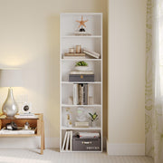 6-Tier Open Bookcase with Storage Shelves