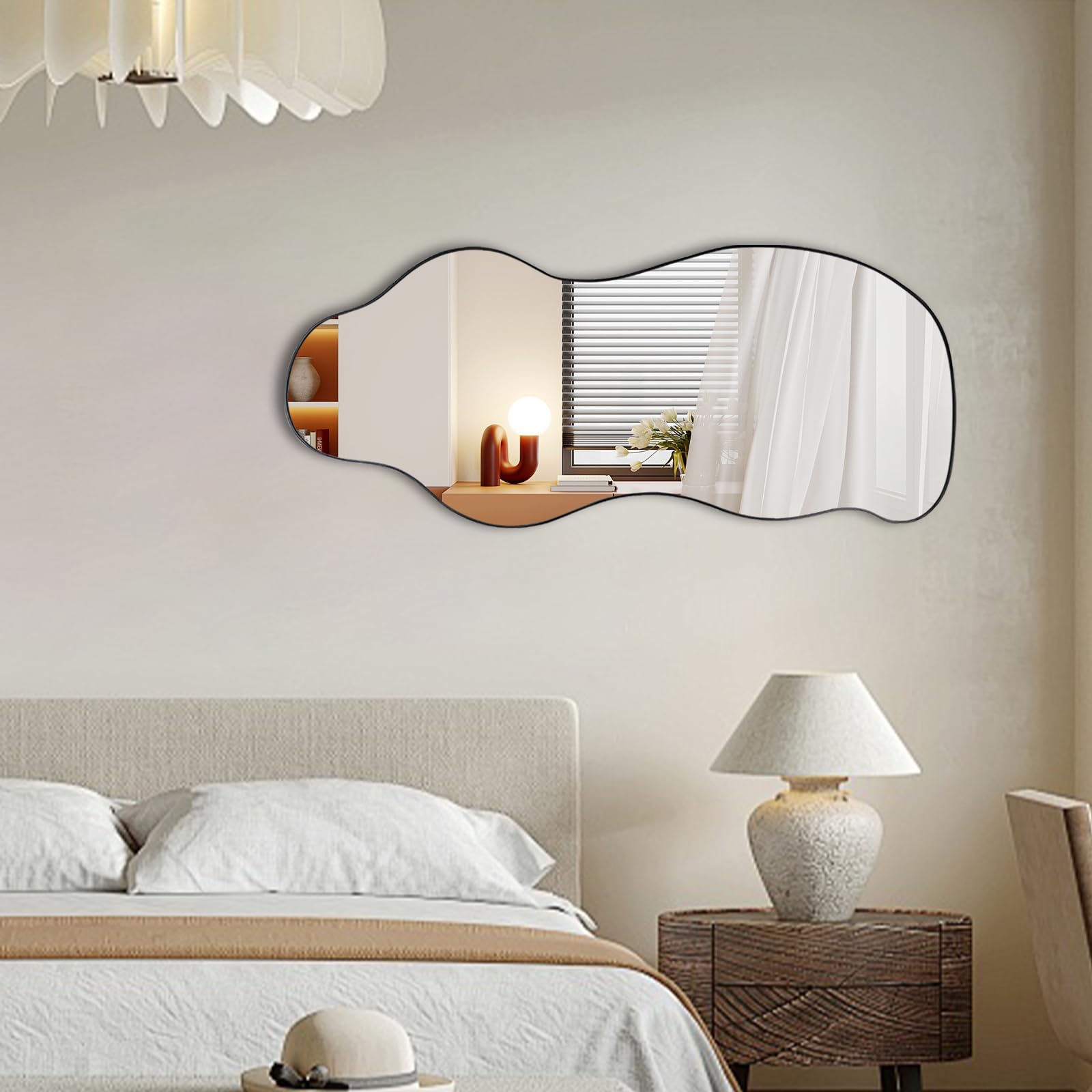 Irregular Frameless Wall Mirror 47.25" x 21.6"