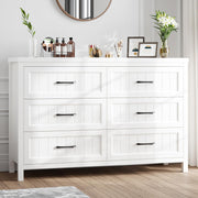 6-Drawer Farmhouse Dresser with Deep Storage