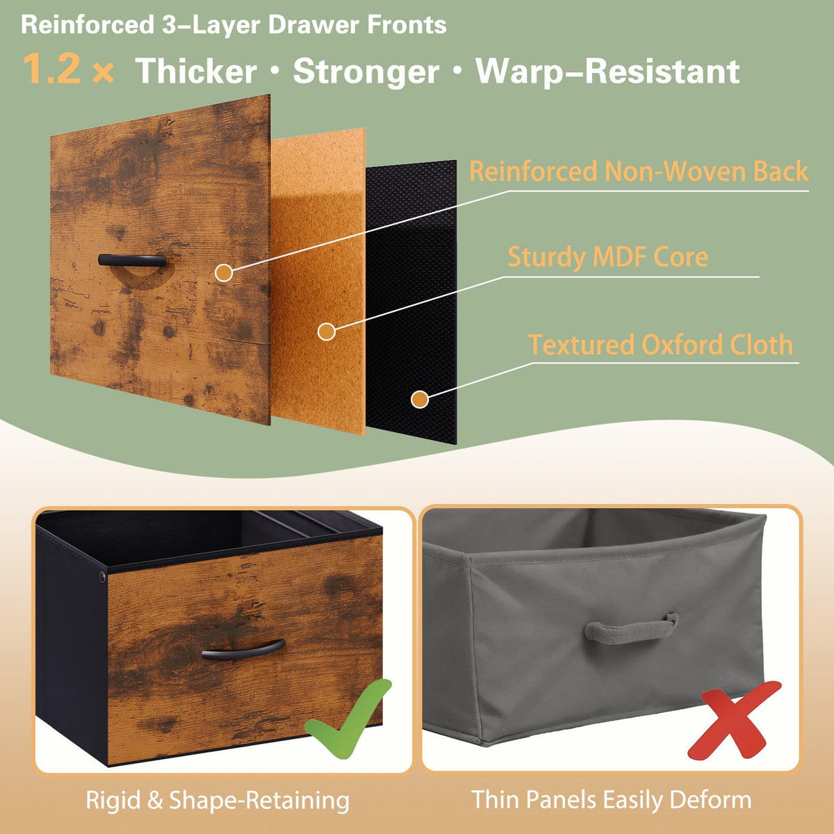 6-Drawer Rolling File Cabinet