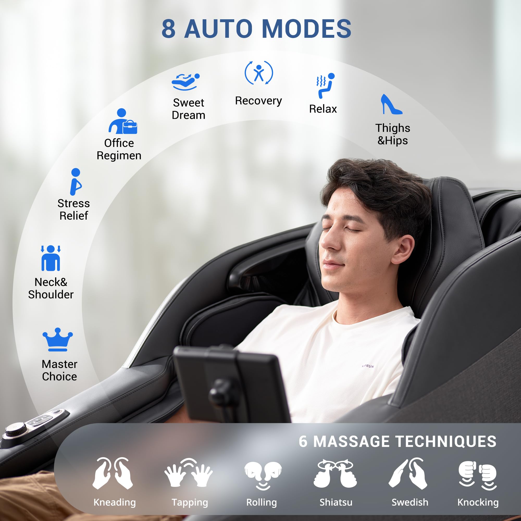 Full Body Massage Chair with Flexible SL-Track & Zero Gravity