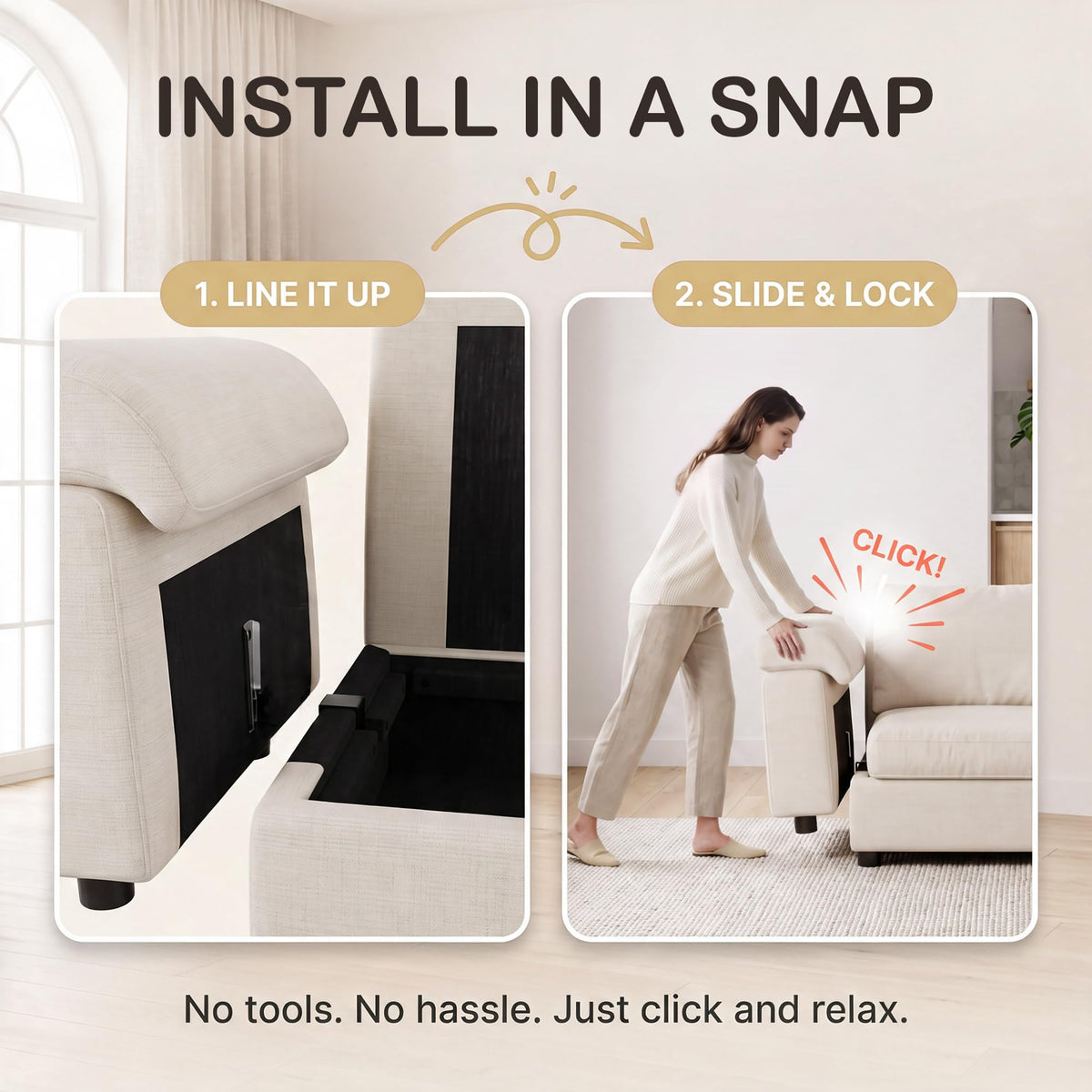 Modular Storage Sectional Sofa