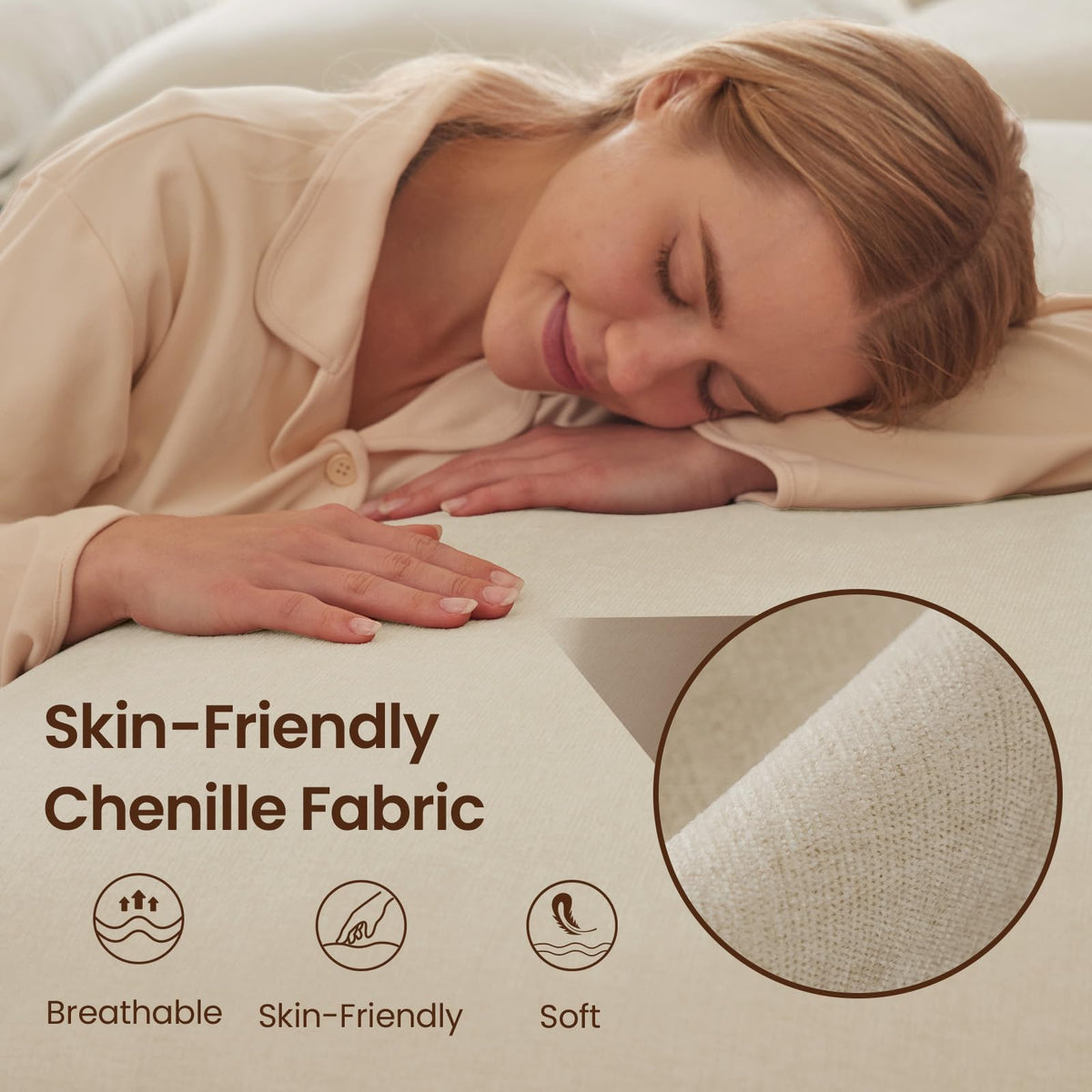 Chenille Cloud Loveseat
