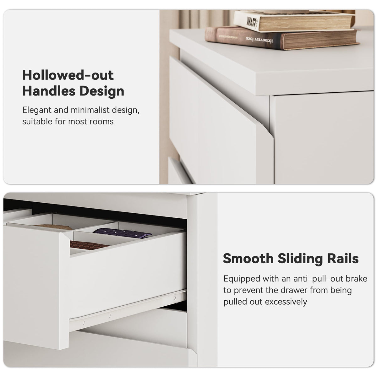 White 7-Drawer Dresser