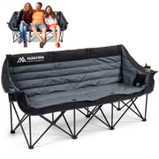 3-Person Folding Camping Loveseat Chair