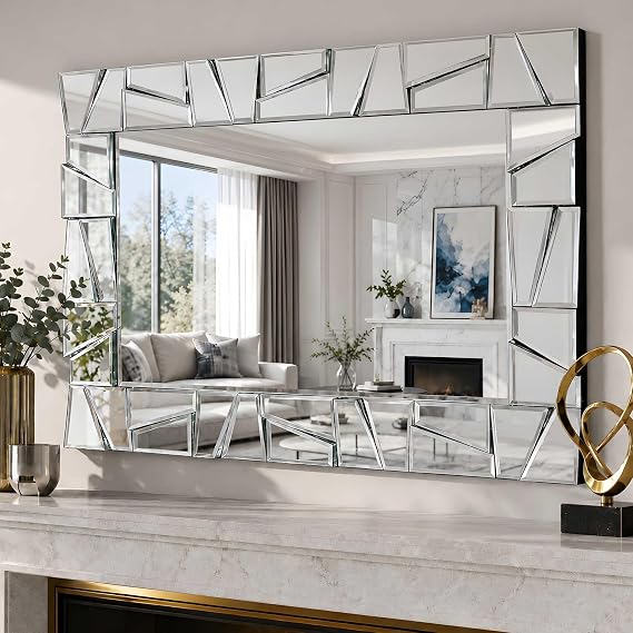 Rectangular Beveled Wall Mirror