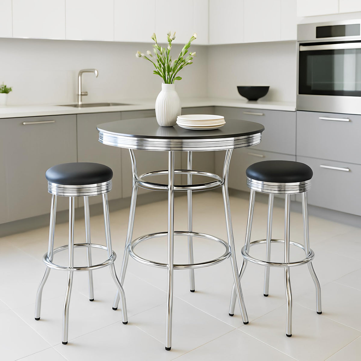 3-Piece Retro Pub Table Set